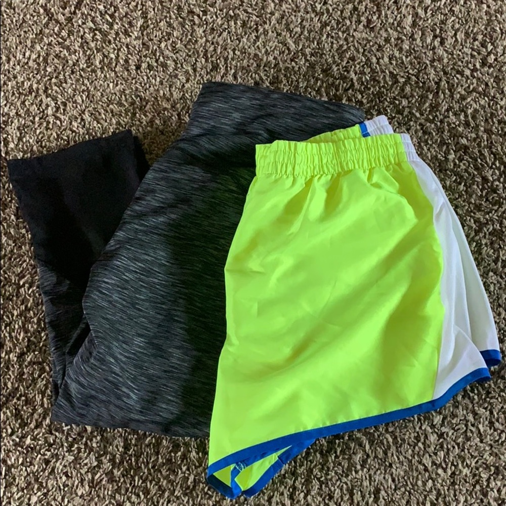 Workout capris and shorts